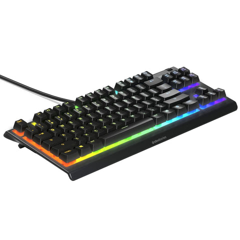 Tastiera per Giochi SteelSeries APEX 3 TKL Nero Qwerty in Spagnolo