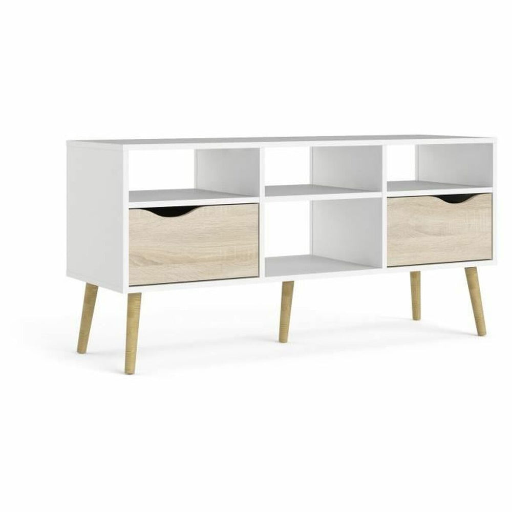 Mobile TV Tvilum Bianco (2 Pezzi)
