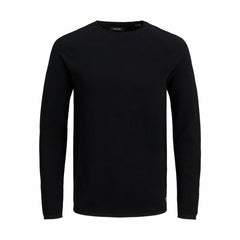 Men’s Long Sleeve T-Shirt Jack & Jones ehill Knit Black