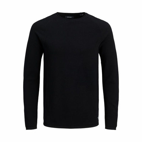 Maglia a Maniche Lunghe Uomo Jack & Jones ehill Knit Nero