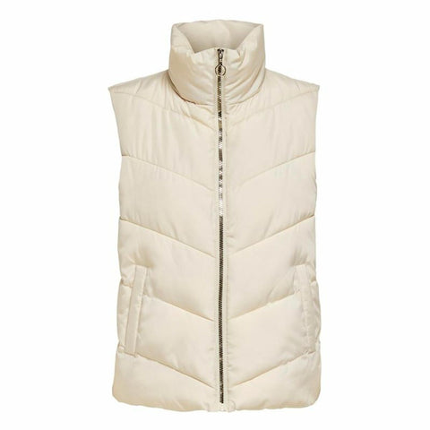 Gilet da Donna Jack & Jones Jdyfinno Life Short Padd Bianco