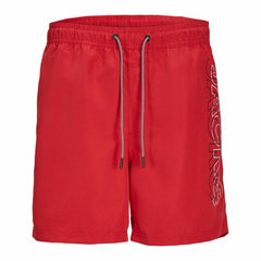 Costume da Bagno per Bambini Jack & Jones Double Logo Ly Sn Mni  Rosso