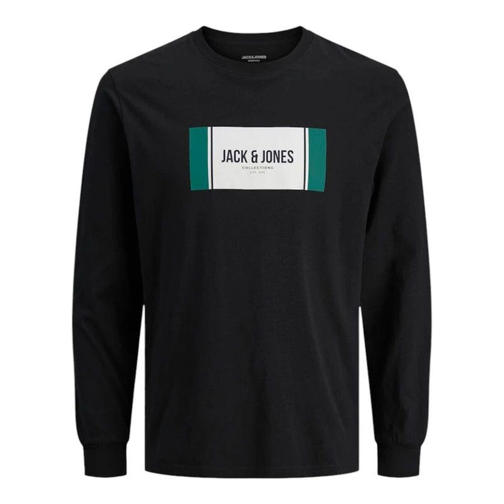 Men’s Long Sleeve T-Shirt Jack & Jones Jjhayato Ls Crew Black