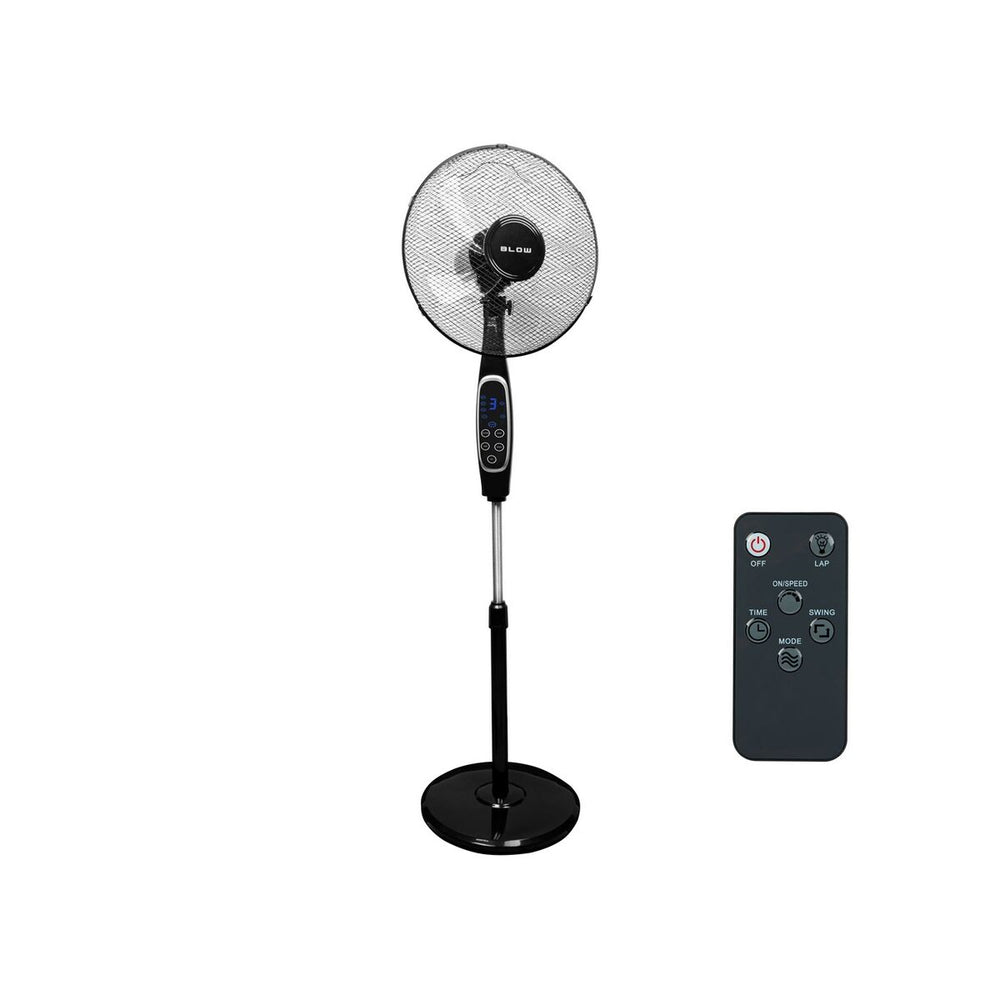 Ventilatore da Terra con Telecomando Blow 44-076# Alluminio 60 W