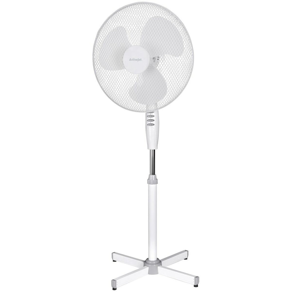 Ventilatore a Piantana Activejet WSR-40B Bianco Grigio Argentato 50 W