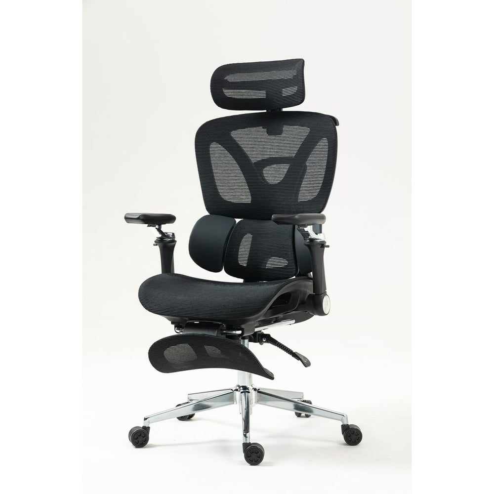 Sedia da Ufficio Activejet YK848 BK Nero Argentato 1 Pezzi