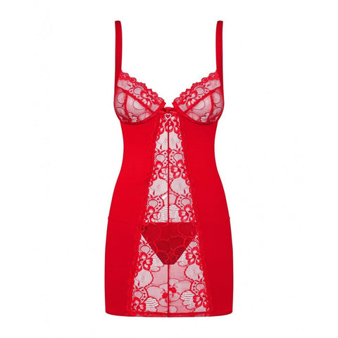 Picardías Obsessive Heartina Rojo XXL/XXXL