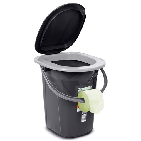 Toilette Portatile Greenblue GB320AG Nero Grigio 19 L
