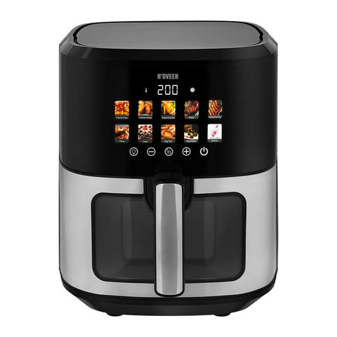 Friggitrice ad Aria N'oveen AF770 Nero Argentato 1700 W 6,5 L