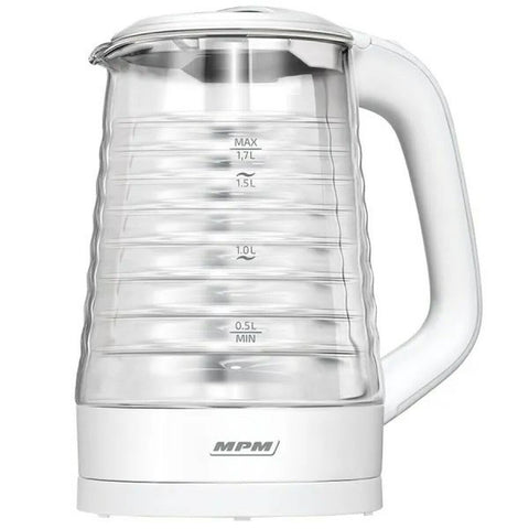 Bollitore Mpm MCZ-124 Bianco Vetro 2200 W 1,7 L