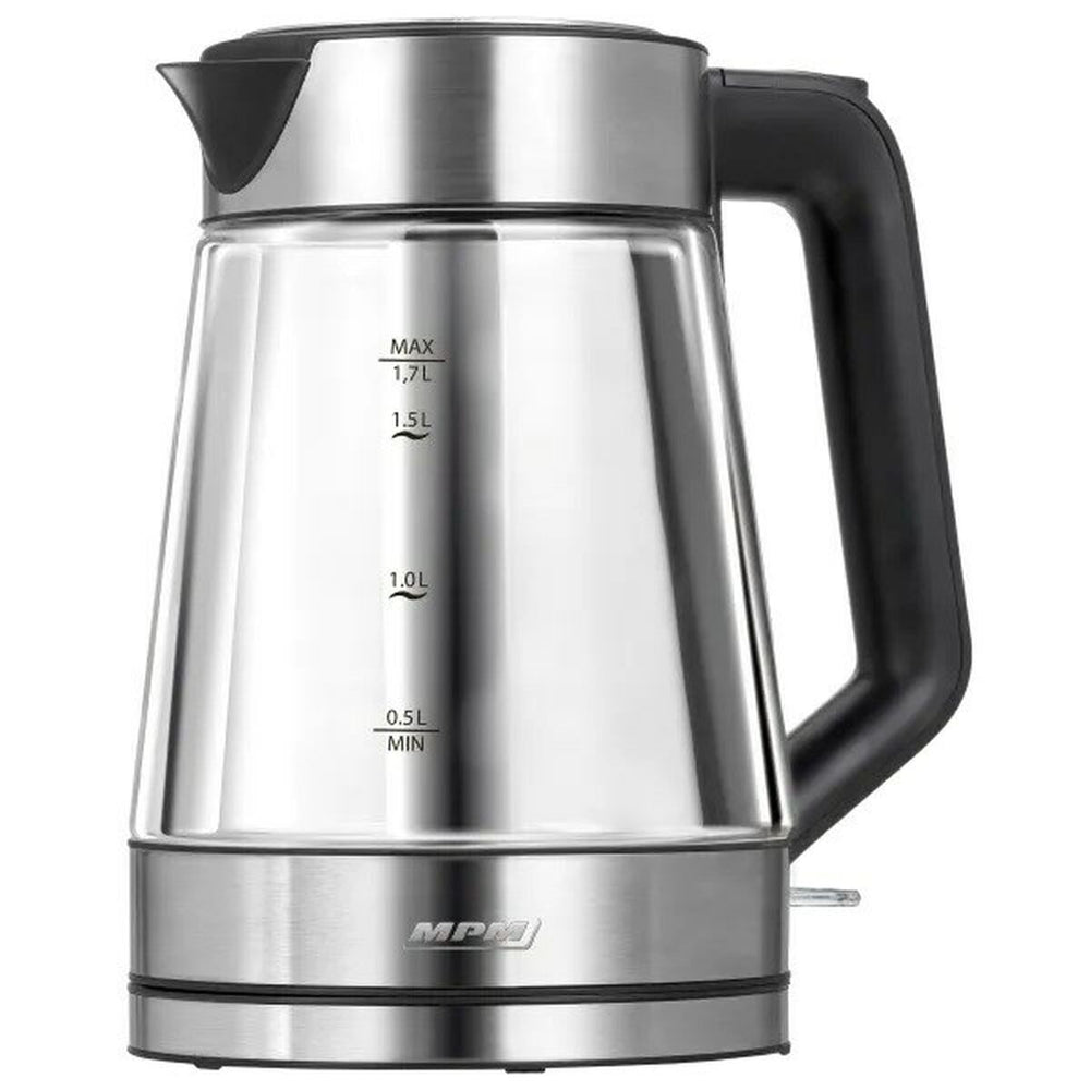 Hervidor Mpm MCZ-122 Negro Gris Vidrio Acero Inoxidable 2200 W 1,7 L