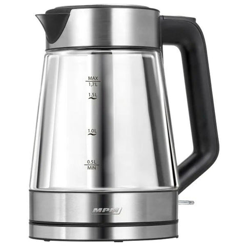 Bollitore Mpm MCZ-122 Nero Grigio Vetro Acciaio inossidabile 2200 W 1,7 L