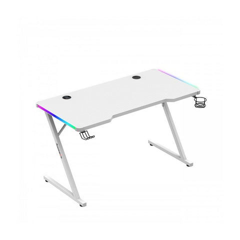 Scrivania Gaming Huzaro HZ-Hero 2.5 White RGB Bianco 120 x 75 x 60 cm
