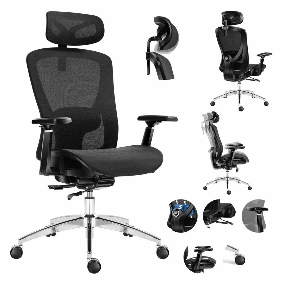 Sedia da Ufficio Mark Adler MA-EXPERT 5.3 BLACK MESH Nero