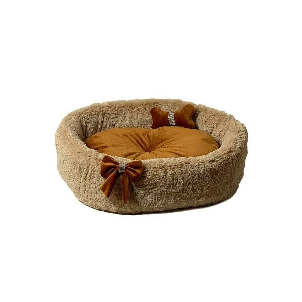 Letto per animali domestici GO GIFT XL Cammello 60 x 18 x 60 cm