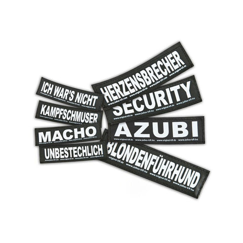 Etichette per imbracatura Julius K9 GIFTZWERG S Bianco Nero