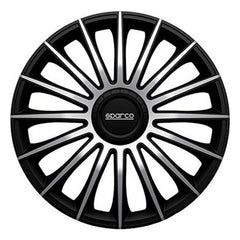 Copri Cerchioni Sparco Torino CS5 Argentato Nero 15