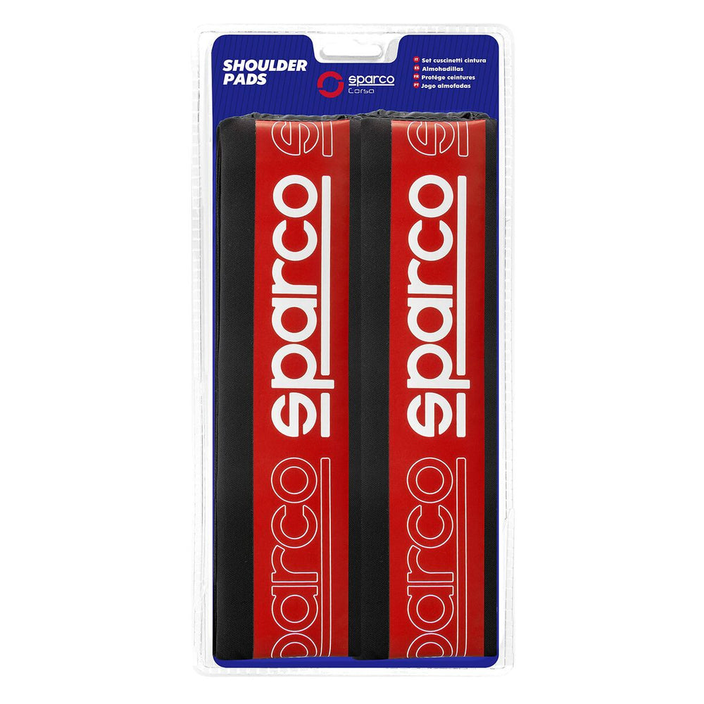 Cuscinetti per Cinture di Sicurezza Sparco SPC1208RD Rosso (2 Unità)
