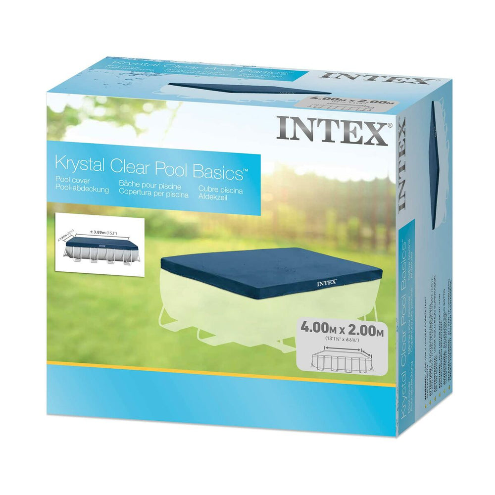 Copertura per piscina Intex 28037 4 x 2 m Azzurro Blu Marino