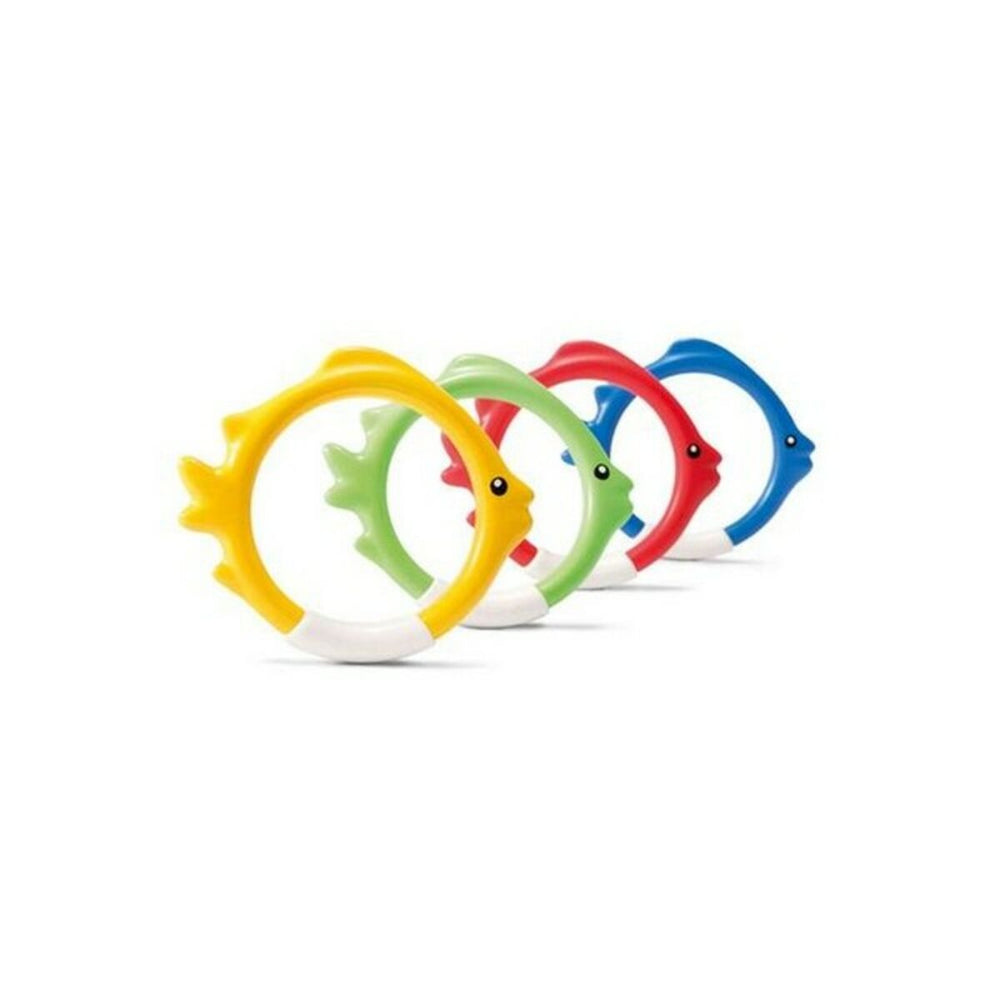 Set di Anelli da Immersione Intex Fish Games 4 Pezzi