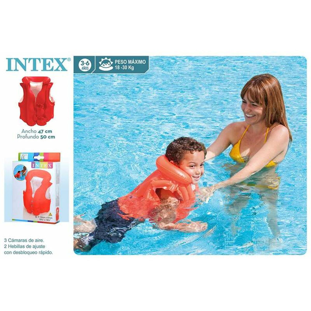 Giubbotto Salvagente Gonfiabile Intex 50 x 47 cm