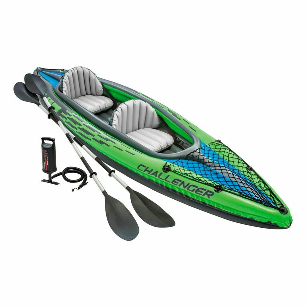 Canoa Gonfiabile Intex Water Lounge 351 x 76 x 38 cm Verde 2 persone