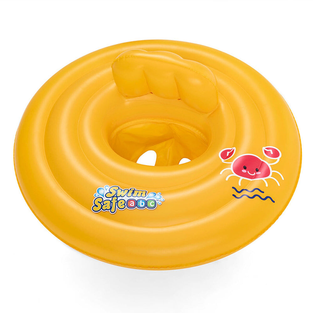Bestway Galleggiante Gonfiabile 3 Anelli Sedile Bambino 76x76 cm 1 a 2 Anni Giardino, Piscina e Spiaggia 32050