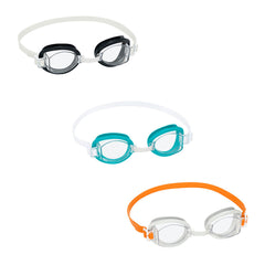 Bestway Occhiali da Nuoto Adulto Cinturino in Silicone Set 3 Pz Antiappannamento +14 Anni Mare e Piscina 21095