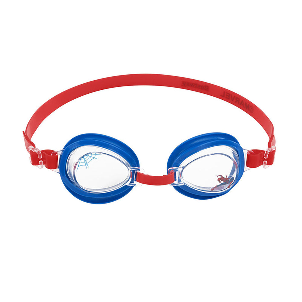 Bestway Occhiali da Nuoto Infantili Cinturino in Silicone Spiderman +3 Anni Spiaggia e Piscina 98019