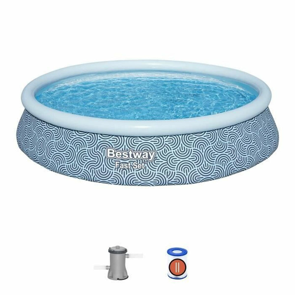 Piscina Gonfiabile Bestway Azzurro 396 x 84 cm