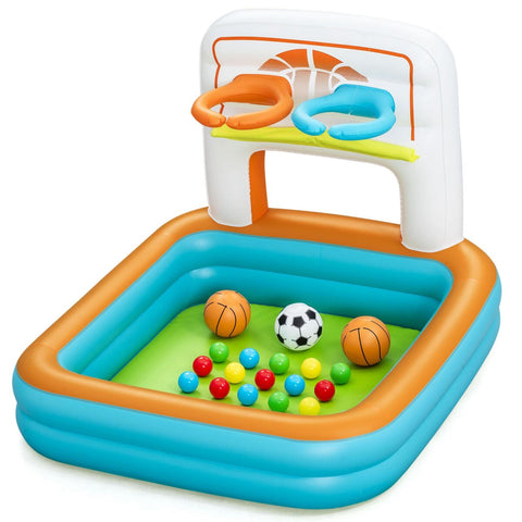 Bestway Piscina Gonfiabile Infantile con Canestri e Palline 120x107x84 cm +2 Anni 52728