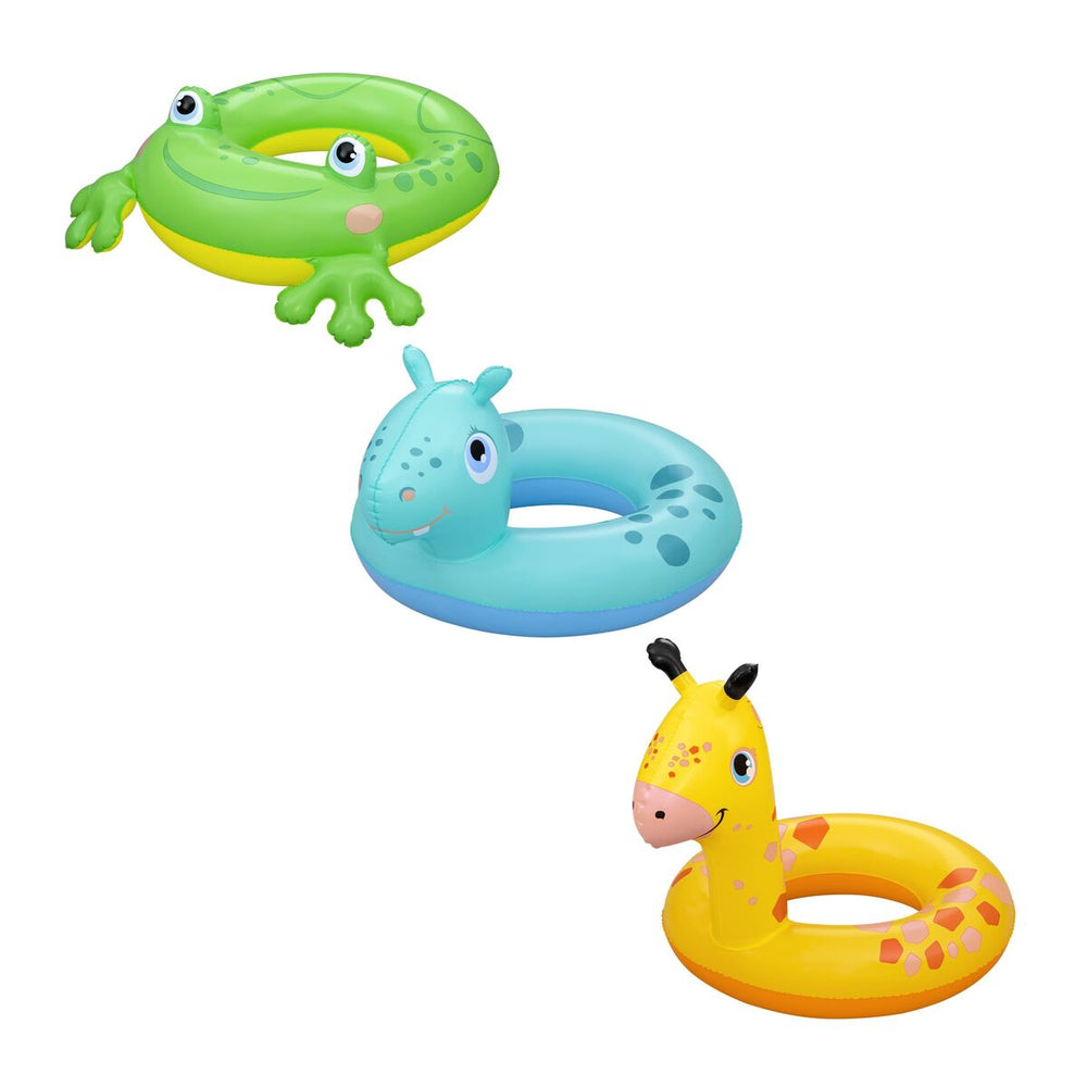 Bestway Flotatore Gonfiabile Animali Assortiti 64x60/68x66/73,5x66 cm +3 a 6 Anni