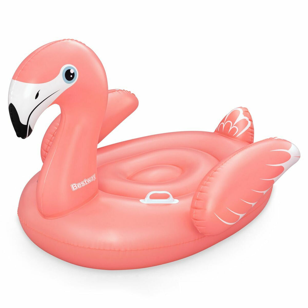 Bestway Figura Gonfiabile Flamenco con Maniglie 138x107 cm +3 Anni Spiaggia e Piscina 41525