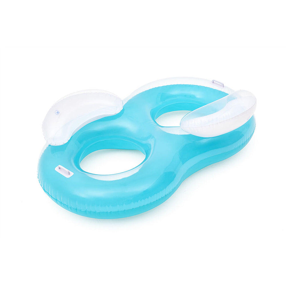 Bestway Materassino Gonfiabile Doppio con Cuscino 188x117 cm Spiaggia e Piscina 43009