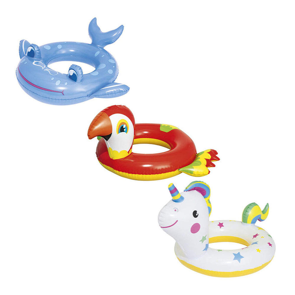 Bestway Galleggiante Gonfiabile Animali Colori Assortiti 84x71 cm +3 a 6 Anni Spiaggia e Piscina 36128