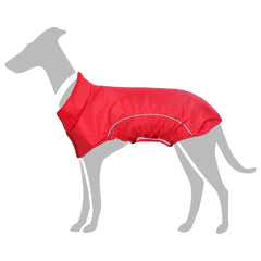Impermeabile per cani con strisce riflettenti, in poliestere