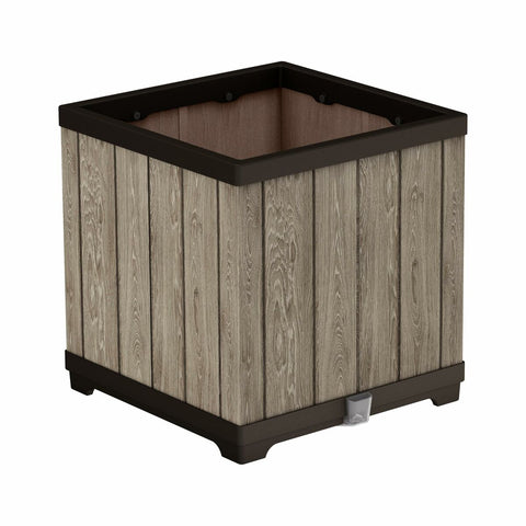 Plant pot Keter 262635 Oak Resin Plastic Squared