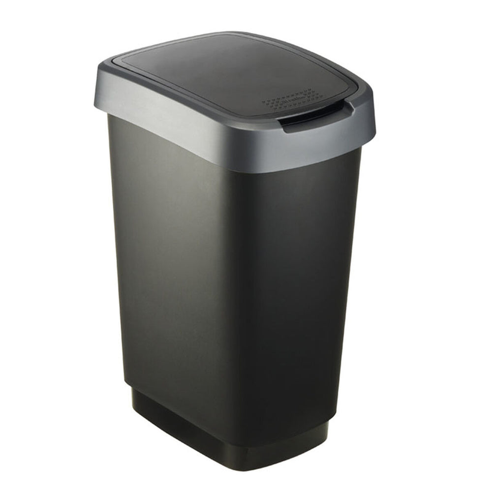 Secchio per Raccolta Differenziata Rotho Twist Silver Argentato Plastica 25 L