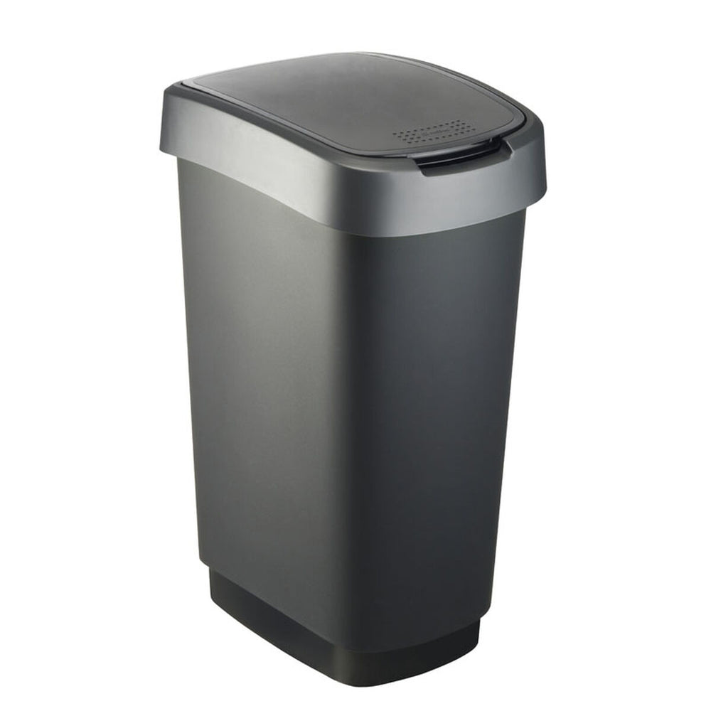 Secchio per Raccolta Differenziata Rotho Twist Silver Argentato Plastica 50 L