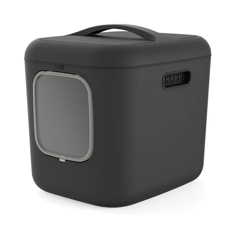 Cat Litter Box Rotho Biala XL anthracite Anthracite Plastic