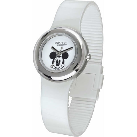 Orologio Unisex Hip Hop MICKEY METAL WHITE Bianco (Ø 32 mm)