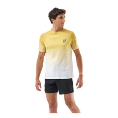 Maglia a Maniche Corte Uomo Compressport Performance Giallo