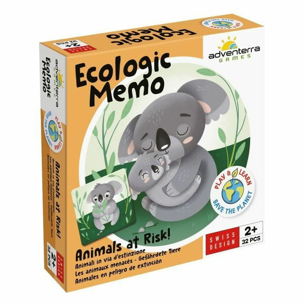 Gioco Educativo Adventerra Memo Ecológico Animales en Peligro