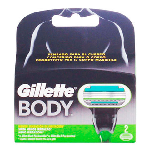 Recambio de Hojas de Afeitar Body Gillette Body (2 uds) (2 Unidades)