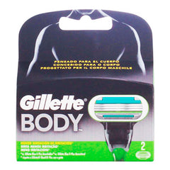 Ricambio di Lamette per Rasatura Body Gillette Body (2 uds) (2 Unità)