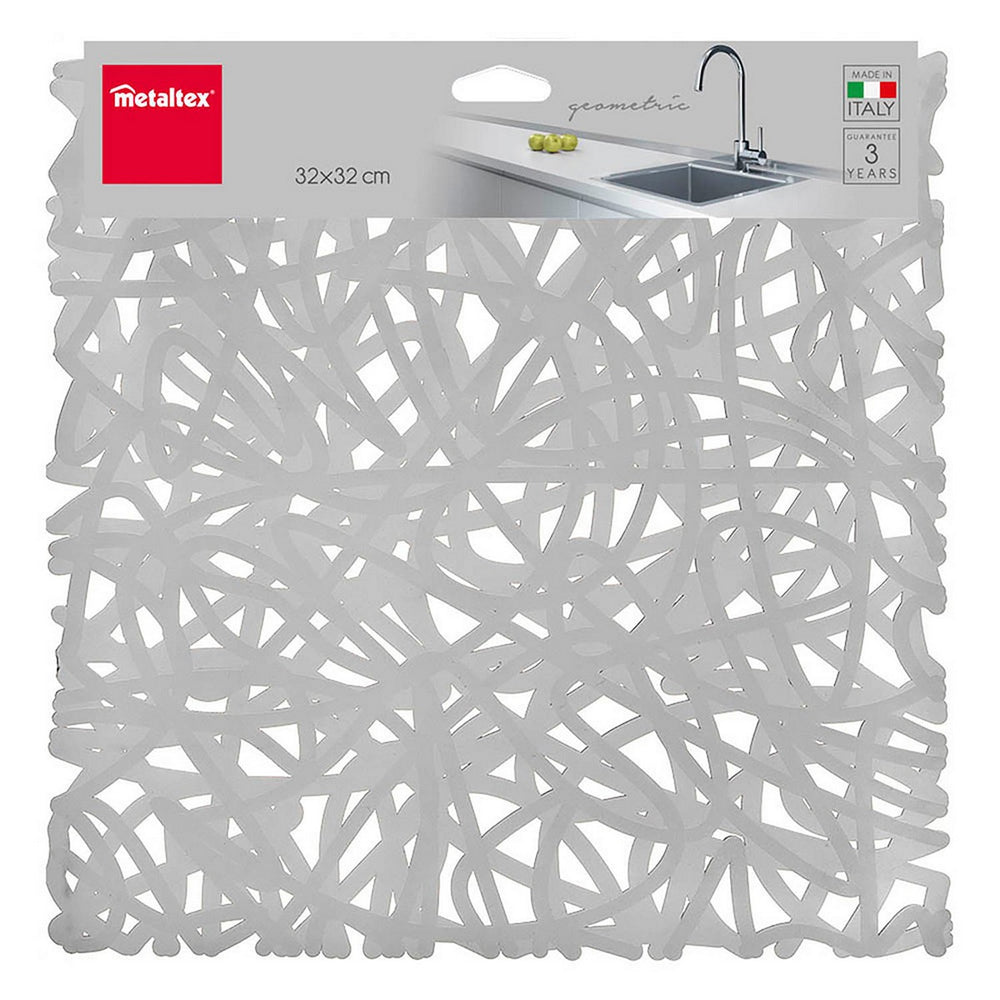 Scolapiatti da Lavandino Metaltex PVC Geometrico Multicolore 32 x 32 cm