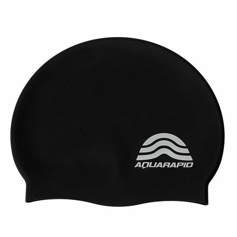 Cuffia da Nuoto Aquarapid Cuffia Nero Silicone