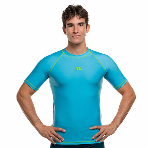 Maglia Sportiva a Maniche Corte Aquarapid Aquarapida Azzurro Indaco