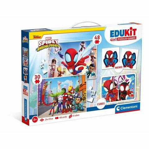 Gioco Educativo Clementoni Coffret Spidey 4 en 1 (FR)
