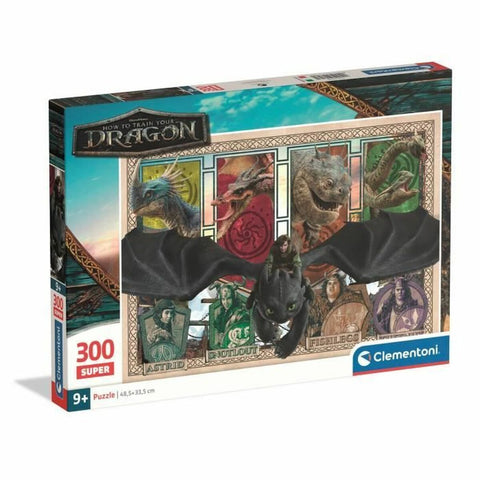 Puzzle Clementoni Super - How to Train your Dragon 48,5 x 33,5 cm 300 Pezzi